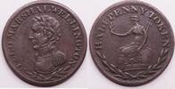 Canada, Lower Canada half penny token nd (1813) Marshal Wellington VF-