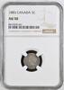 5C 1885 CANADA  NGC AU 50
