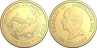 Australien 100$ 1 oz Gold Coin Hourglass Dolphin -