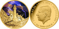Niue 100$ 1 oz Gold Coin Electric Sky -