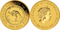 Australien 100$ 1 oz Gold Coin Kangaroo - 25th Anniversary -