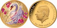 Niue 100$ 1 oz Gold Coin Seasons - Spring Swan -