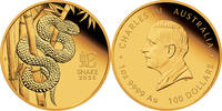 Australien 100$ 1 oz Gold Coin Lunar Series III. - Year of the Snake -