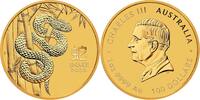 Australien 100$ 1 oz Gold Coin Lunar Series III. - Year of the Snake -