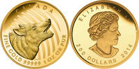 Kanada 200$ 2014 1 oz Gold Coin Call of the Wild - Wolf PP 4950,00 EUR  + 10,00 EUR frais d'envoi