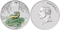 Australien 1$ 1 oz Silver Coin Lunar III – Year of the Snake – Melbourne Coin Show Special -