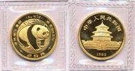 China 25 Yuan 1/4 oz Goldmünze Panda -