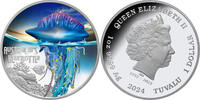 Tuvalu 1$ 1 oz Silver Coin Deadly & Dangerous - Bluebottle -