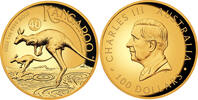 Australien 100$ 2026 1 oz Gold Coin Australian Kangaroo - High Relief PP 5300,00 EUR  + 40,00 EUR frais d'envoi