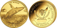 Kongo 100 Francs 2020 1 oz Gold Coin World&acute;s Wildlife - Whale ST 5300,00 EUR  + 40,00 EUR frais d'envoi