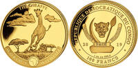 Kongo 100 Francs 2019 1 oz Gold Coin World&acute;s Wildlife - Giraffe ST 5600,00 EUR  + 40,00 EUR frais d'envoi
