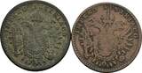 Kaisertum Österreich Lot 2 Stück 3 Centesimi 1852 M, V Franz Joseph I. 1848-1916 s / TTB