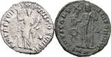 ROM Lot 2 Stk., Denar, Follis Commodus 180-192, Licinius I. 308-324 TTB