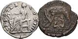 Lot 2 Stk. Kleinfollis, Denar Urbs Roma 330-337, Antoninius Pius 138-161 TTB