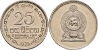 Sri Lanka 25 Cents 1975 vz 2,50 EUR prix TTC + 10,00 EUR frais d'envoi
