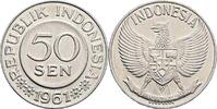 Indonesien 50 Sen 1961 vz 2,50 EUR prix TTC + 10,00 EUR frais d'envoi