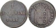 Italien, Toskana 1 Quattrino Leopold II. von Habsburg-Lothringen 1824-1859 -