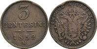 Österreich Kaisertum Mailand 3 Centesimi Kaiser Franz Joseph I. -