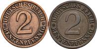 Deutsches Reich 2 Rentenpfennig -