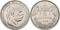 Kaisertum Österreich 5 Korona Kaiser Franz Joseph I. 1848-1916 -