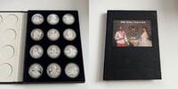 Österreich Booklet mit 12 Stück Silber Gedenkprägungen 1000 Jahre Österreich 996-1996 -