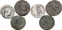ROM Lot 3 Stk. Denar, Follis, Follis Severus Alexander 222-235, Valentinianus I. 364-375, Theodosius I. 375-395 -