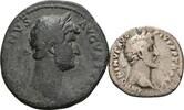 ROM, Kaiserzeit Lot Denar, As Antoninus Pius 138-161 / Hadrianus 117-138 -