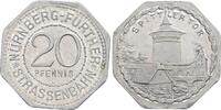 Deutschland, Nürnberg-Fürth 20 Pfennig Straßenbahnmarke / Spittler Tor -