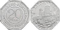 Deutschland, Nürnberg-Fürth 20 Pfennig Straßenbahnmarke / Fünfeckiger Turm -