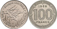 Zentralafrikanische Staaten 100 Francs Zentralafrikanische Staaten, 100 Francs 1968 -