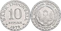 Indonesien 10 Rupiah 1979 vz 2,50 EUR prix TTC + 10,00 EUR frais d'envoi