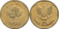 Indonesien 500 Rupiah 1991 ss 2,50 EUR prix TTC + 10,00 EUR frais d'envoi