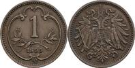 Österreich, Kaiser Franz Joseph I., 1 Heller 1895 ss 2,50 EUR prix TTC + 10,00 EUR frais d'envoi