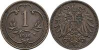 Österreich, Kaiser Franz Joseph I., 1 Heller 1910 ss 2,50 EUR prix TTC + 10,00 EUR frais d'envoi