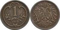 Österreich, Kaiser Franz Joseph I., 1 Heller 1912 ss 2,50 EUR prix TTC + 10,00 EUR frais d'envoi
