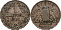 Baden, Friedrich I. 1856-1907 1 Kreuzer -