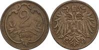 Österreich, Kaiser Franz Joseph I., 2 Heller 1908 ss 2,50 EUR prix TTC + 10,00 EUR frais d'envoi