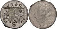 Erzbistum Salzburg, Schrattenbach 1753-1771 Pfennig -