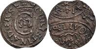 Baltikum, Herzogtum Livland, Christina 1632-1654 Denar Verprägung -