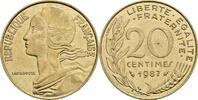 Frankreich 20 Centimes 1987 ss+/vz 2,50 EUR prix TTC + 10,00 EUR frais d'envoi
