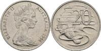 Australien 20 Cents 1966 ss/vz 2,50 EUR prix TTC + 10,00 EUR frais d'envoi