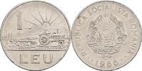 Rumänien 1 Leu 1966 ss 2,50 EUR prix TTC + 10,00 EUR frais d'envoi