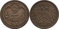 Österreich Kaisertum 2 Heller Kaiser Franz Joseph I. -