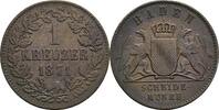 Baden, Friedrich I. 1856-1907 1 Kreuzer Friedrich I. 1856-1907 -