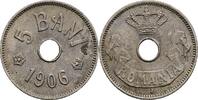 Rumänien 5 Bani 1906 J ss 2,50 EUR prix TTC + 10,00 EUR frais d'envoi