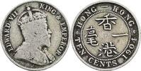 Hongkong 10 Cents Edward VII. -