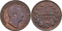 Baden 1 Kreuzer Carl Leopold Friedrich 1830-1852 -