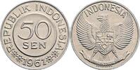 Indonesien 50 Sen 1961 Indonesien vz, Randfehler 2,50 EUR prix TTC + 10,00 EUR frais d'envoi