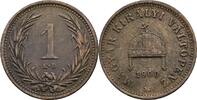 Kaisertum Österreich 1 Filler Kaiser Franz Joseph I. 1848-1916 -