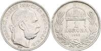 Kaisertum Österreich 1 Korona Kaiser Franz Joseph I. 1848-1916 -
